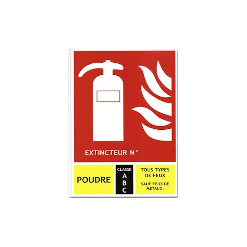 Extincteur poudre (FEUX A - B - C) dans Protection incendie de